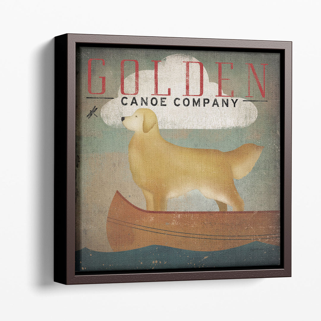 Golden Dog Canoe Co - Canvas Print Wall Art