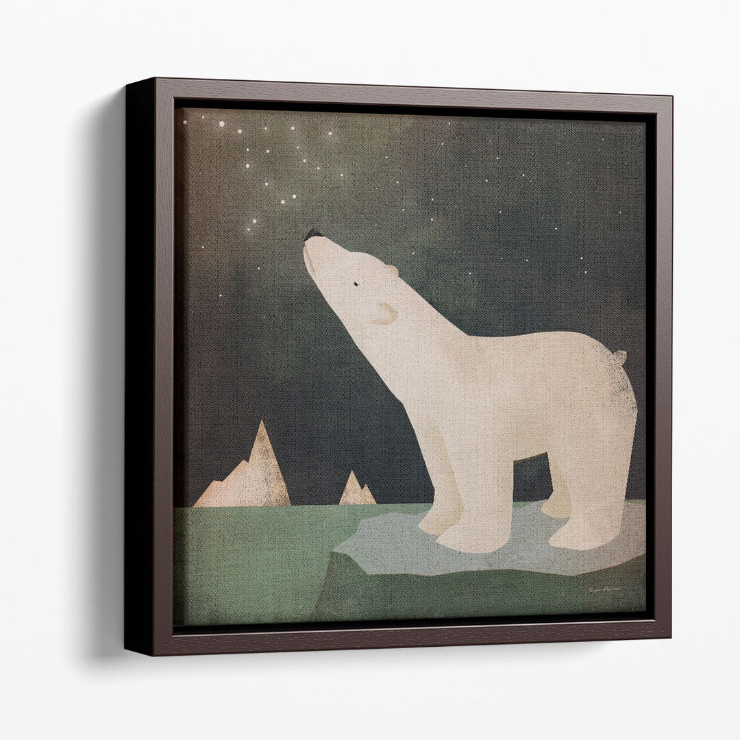 Constellations Polar Bear - Canvas Print Wall Art