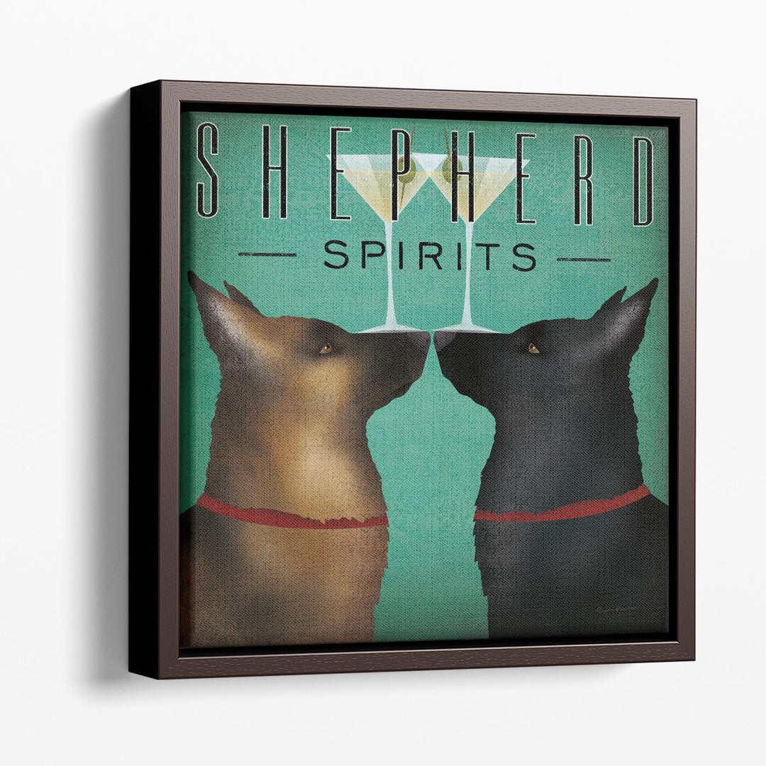 Double Shepherd Martini - Canvas Print Wall Art