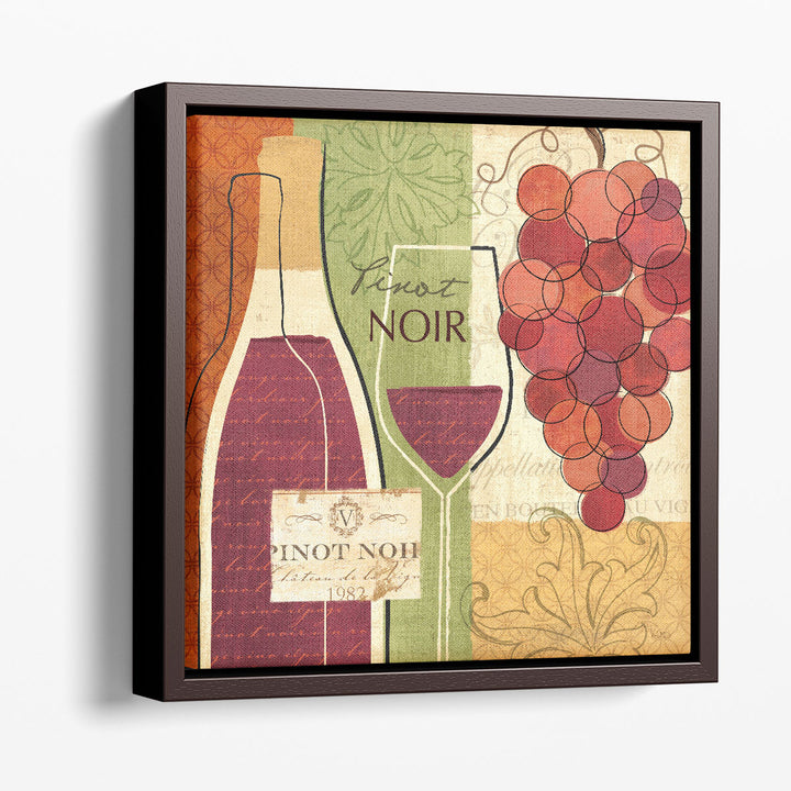 Wine and Grapes I - Canvas Print Wall Art