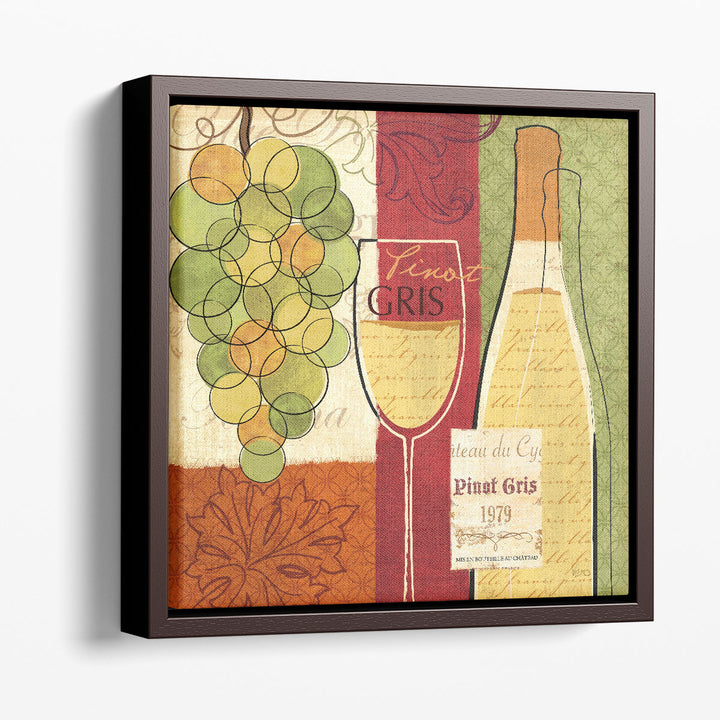 Wine and Grapes II - Canvas Print Wall Art