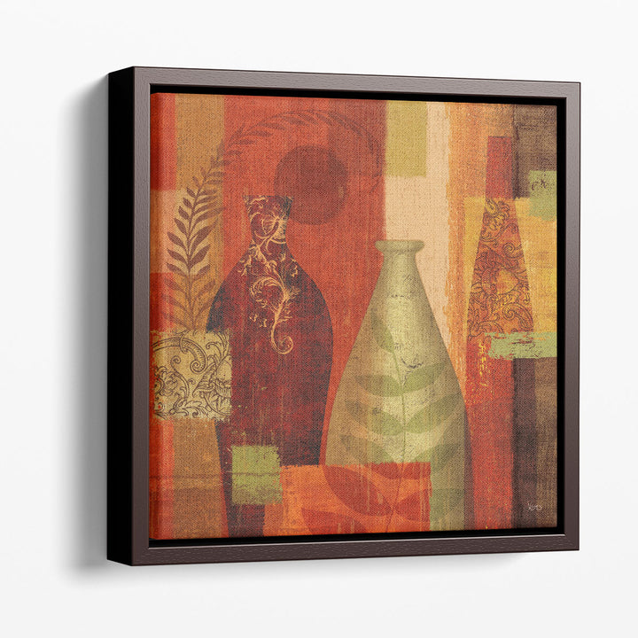 Mosaic Vases II - Canvas Print Wall Art