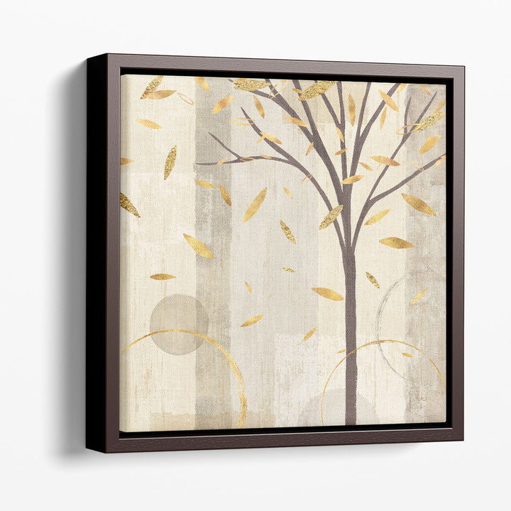 Watercolor Forest Gold III - Canvas Print Wall Art