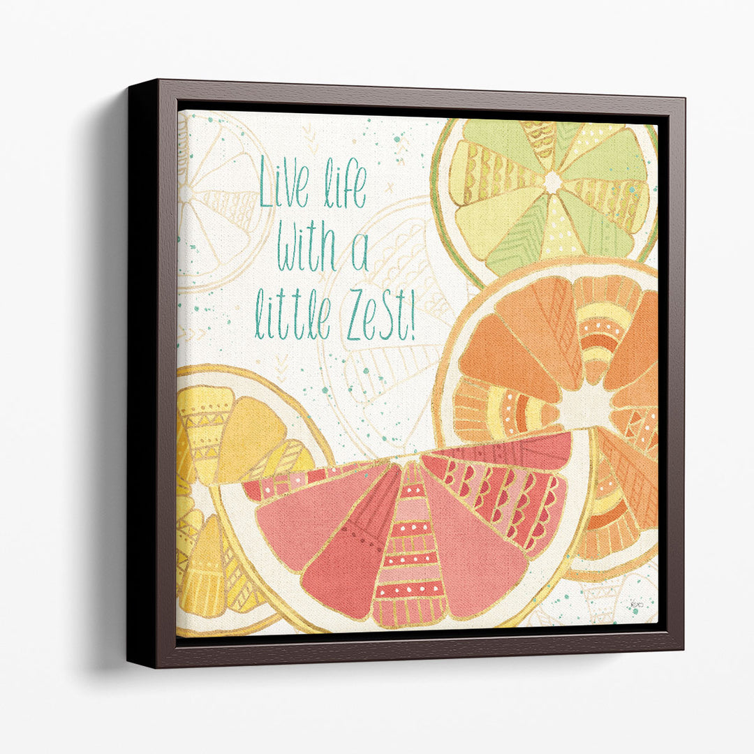 Citrus Splash II - Canvas Print Wall Art