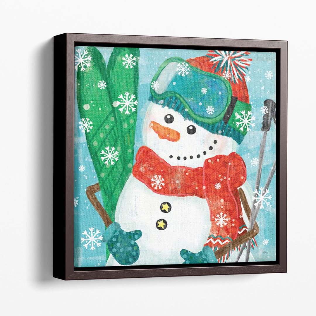 Snowy Fun V - Canvas Print Wall Art