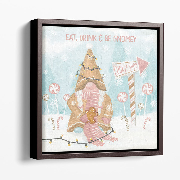 Gnome Sweet Gnome III Blush - Canvas Print Wall Art