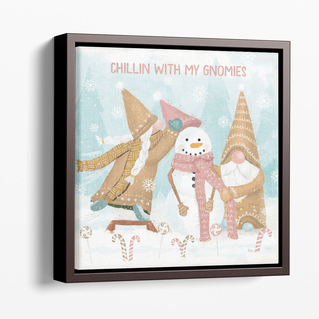 Gnome Sweet Gnome IV Blush - Canvas Print Wall Art