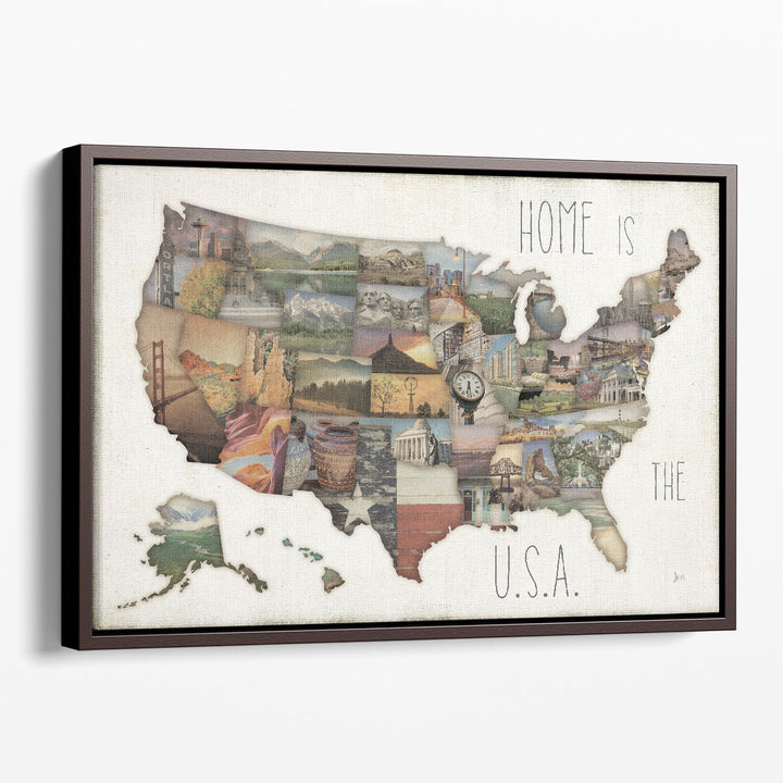 InstaStates IX - Canvas Print Wall Art