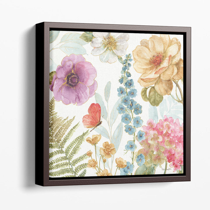 Rainbow Seeds Flowers III - Canvas Print Wall Art