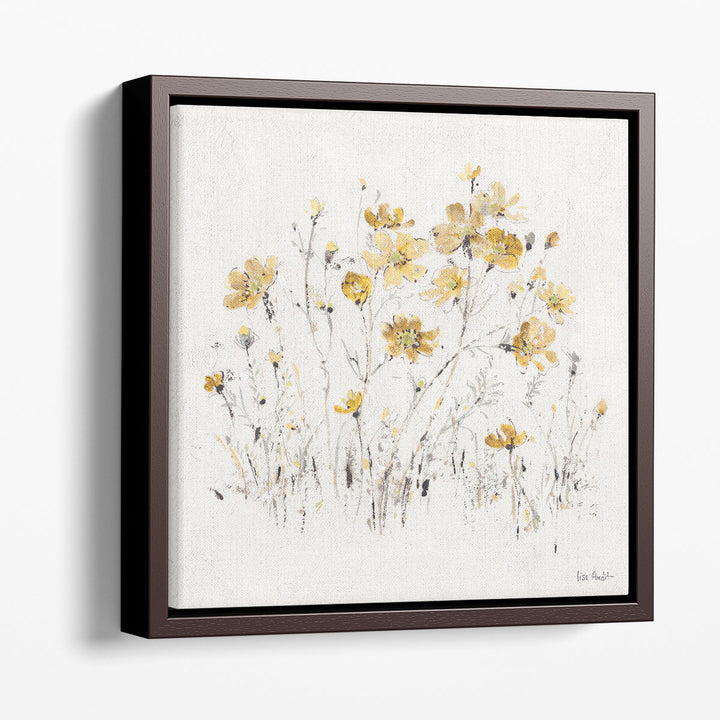 Wildflowers II Yellow - Canvas Print Wall Art