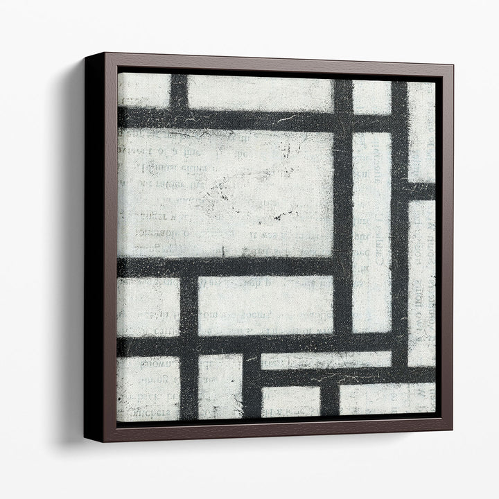 Labyrinth II Black and White - Canvas Print Wall Art