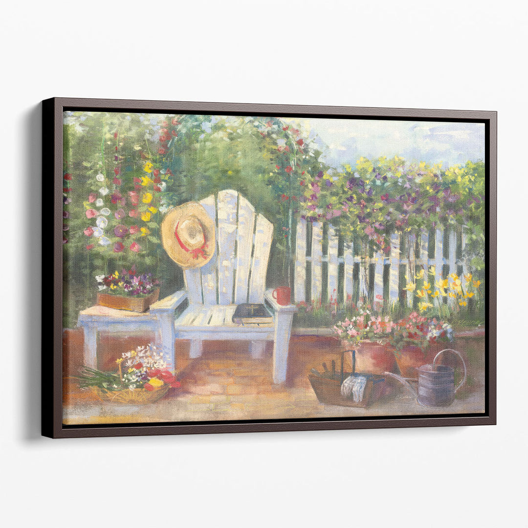 Carols Sunny Garden - Canvas Print Wall Art