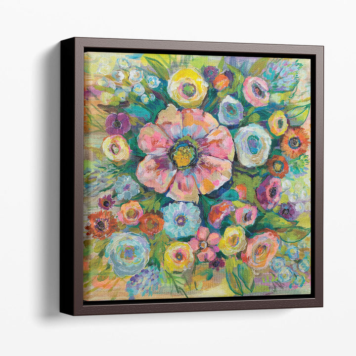 Floral Fireworks - Canvas Print Wall Art