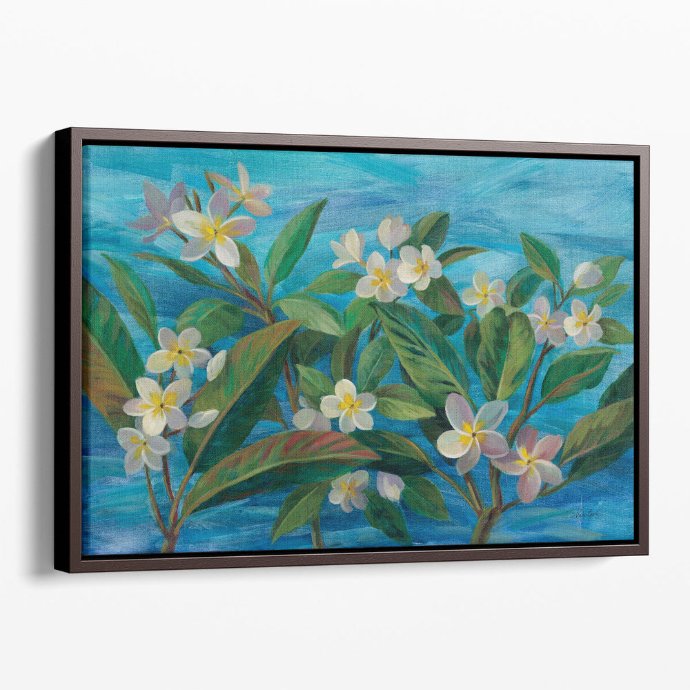 Oceanside Plumeria - Canvas Print Wall Art