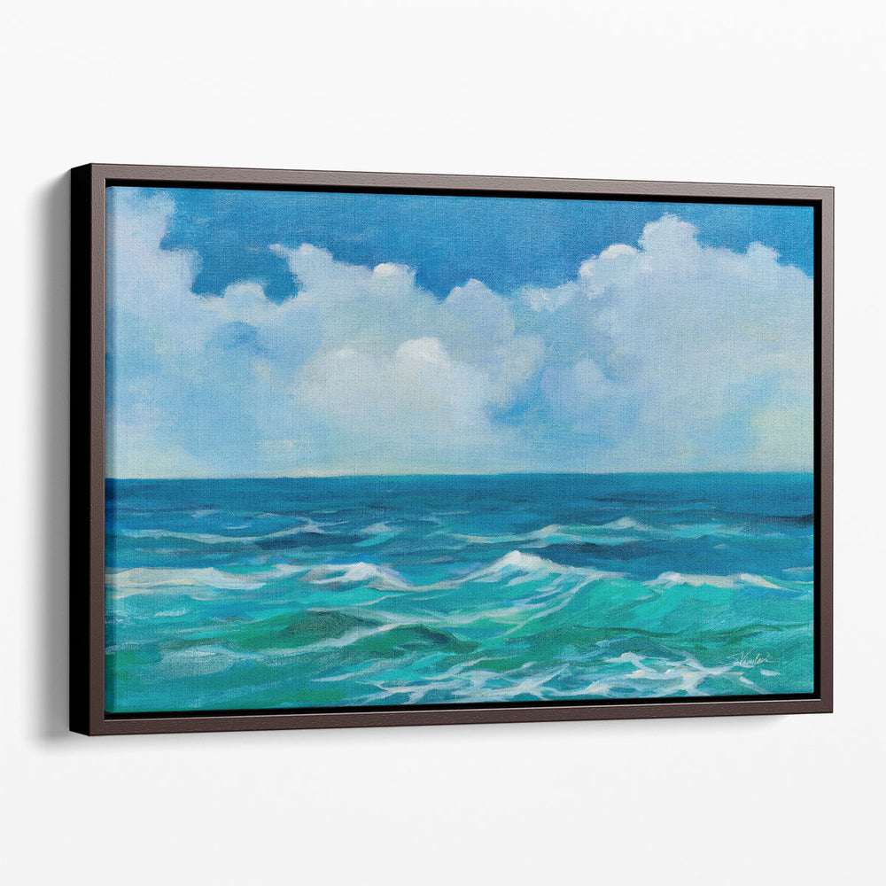 Emerald Wave - Canvas Print Wall Art