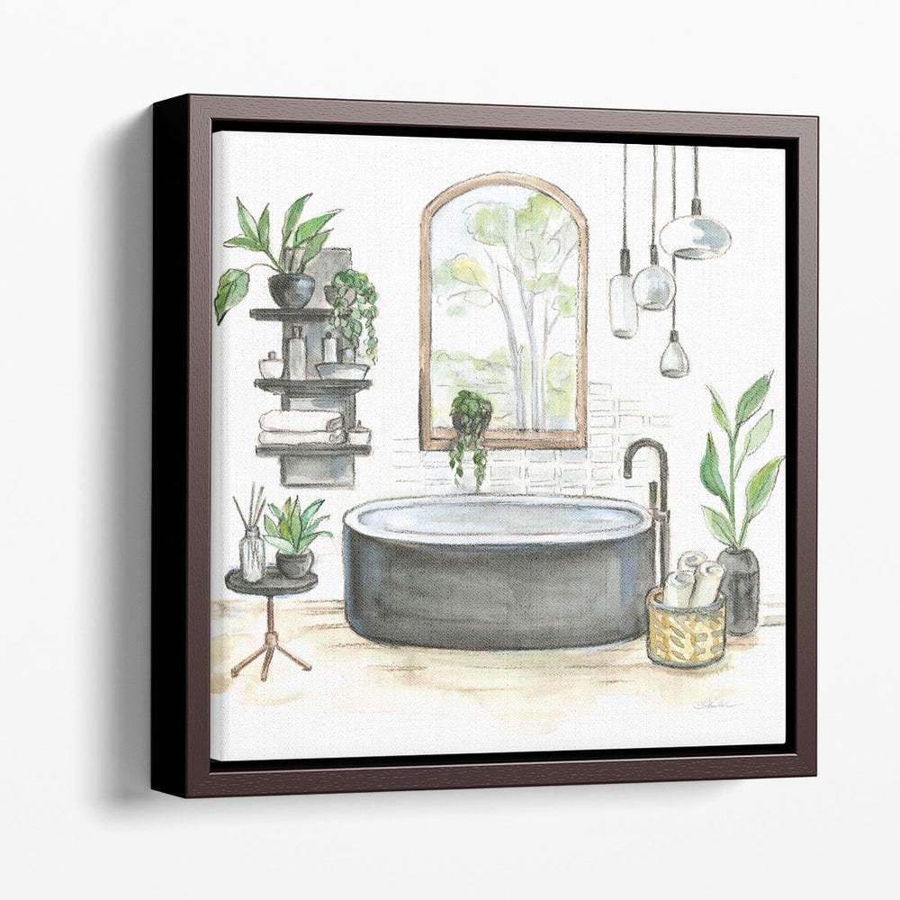 Black Bathtub I - Canvas Print Wall Art