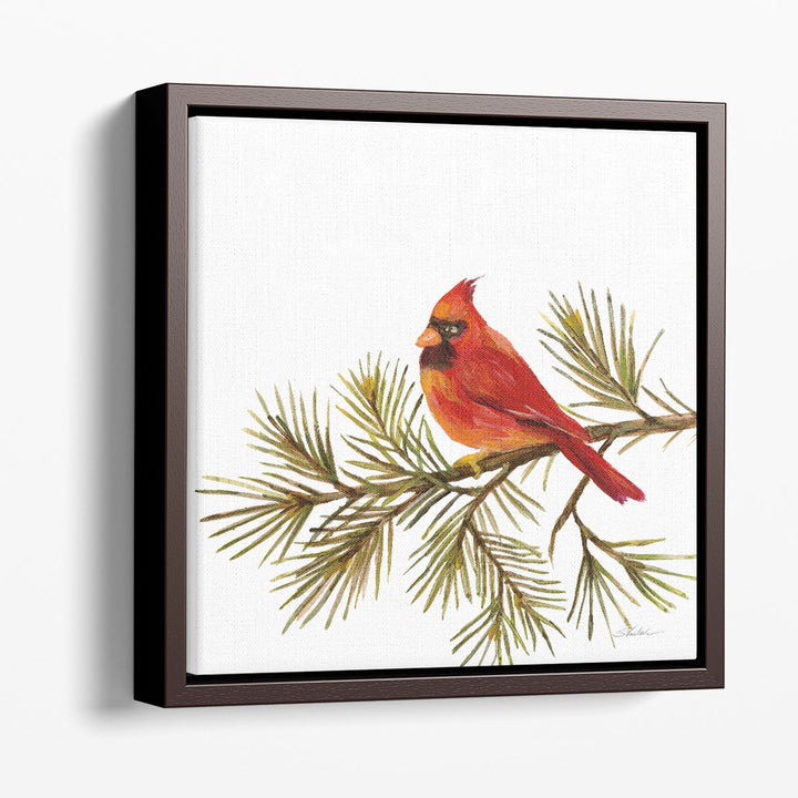 Cardinal Christmas V - Canvas Print Wall Art