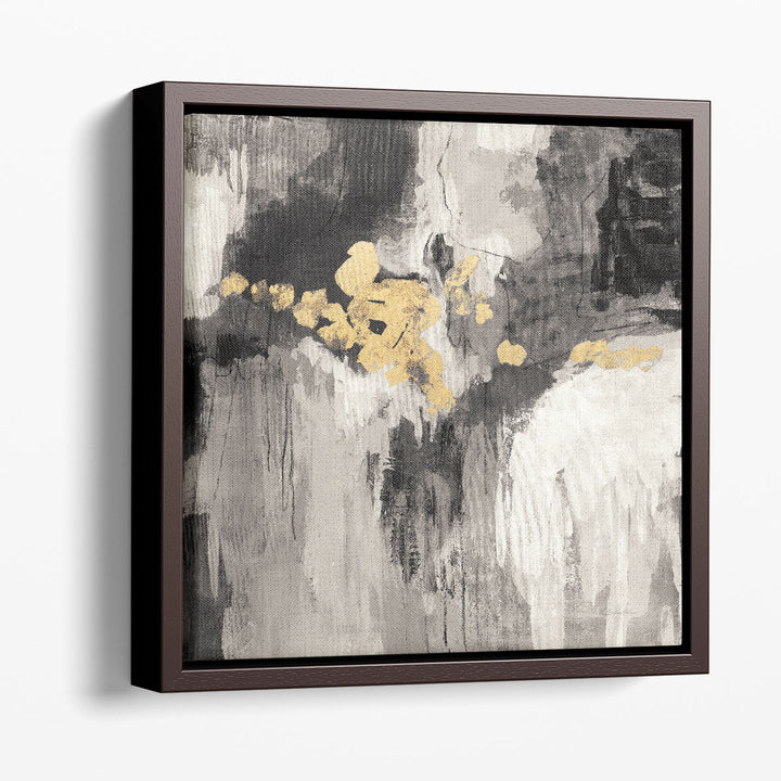 Sparkle Abstract III Black and White - Canvas Print Wall Art