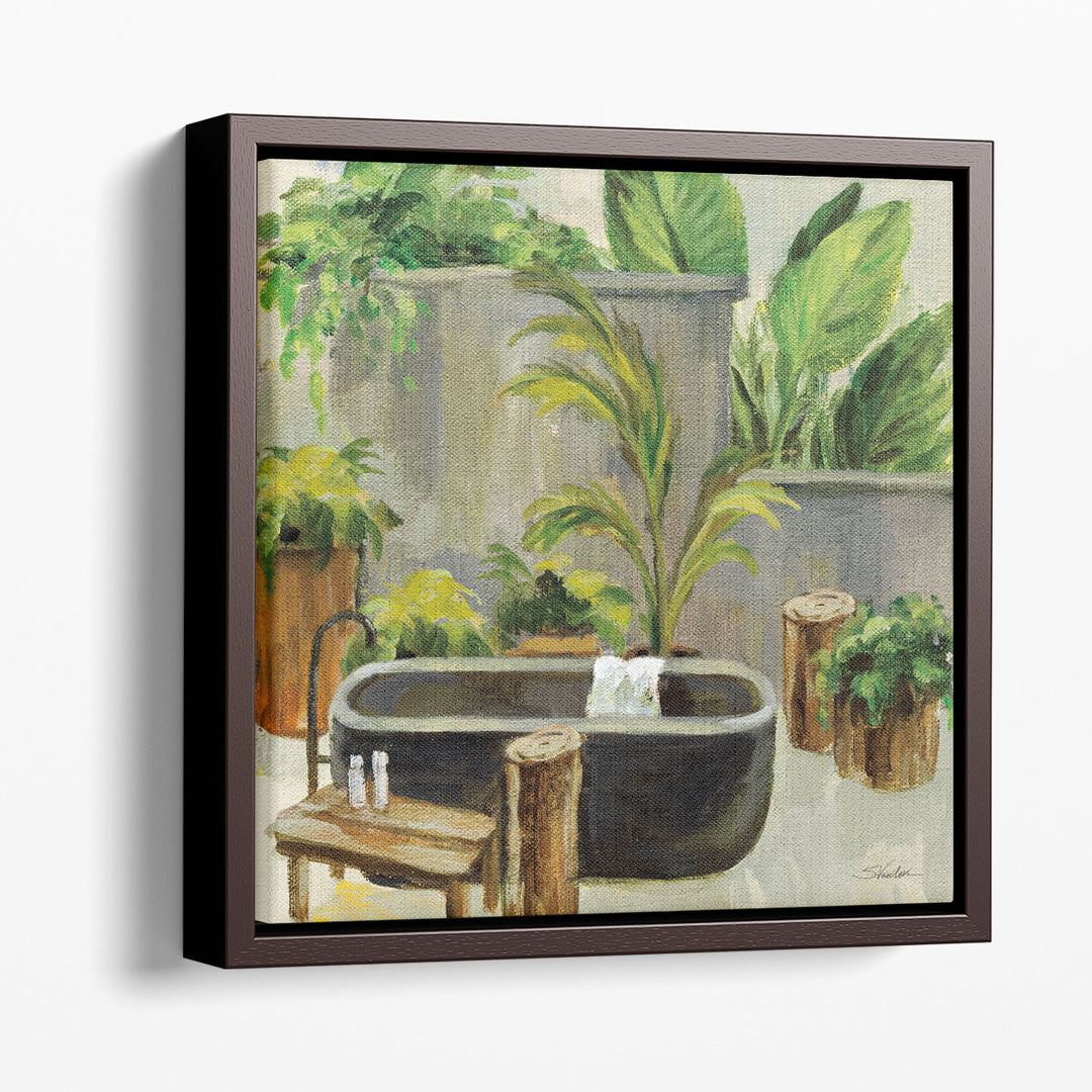 Tropical Bath I - Canvas Print Wall Art