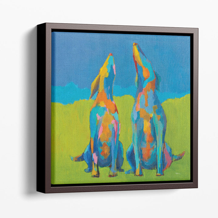 Howling Hounds - Canvas Print Wall Art