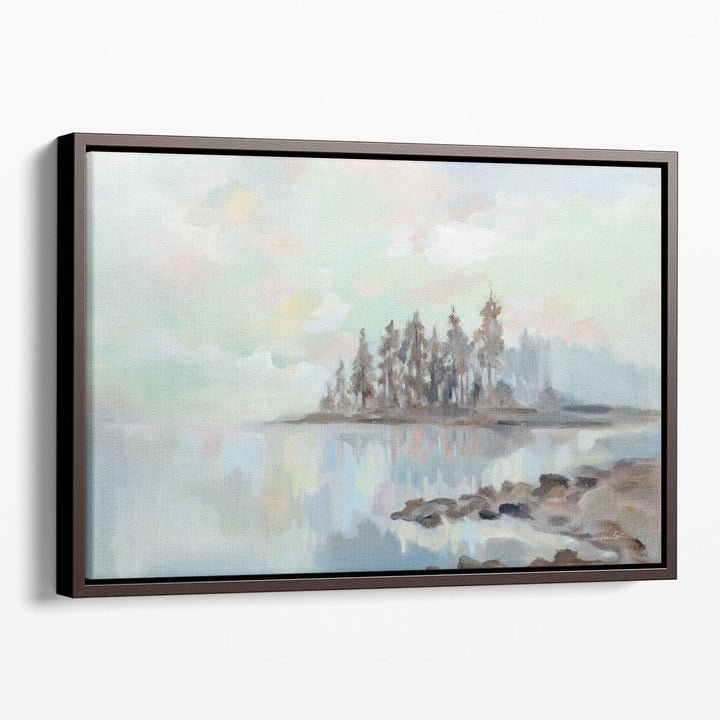 Foggy Lake - Canvas Print Wall Art