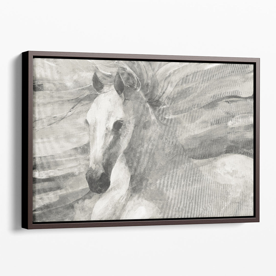 Poseidon Black and White - Canvas Print Wall Art