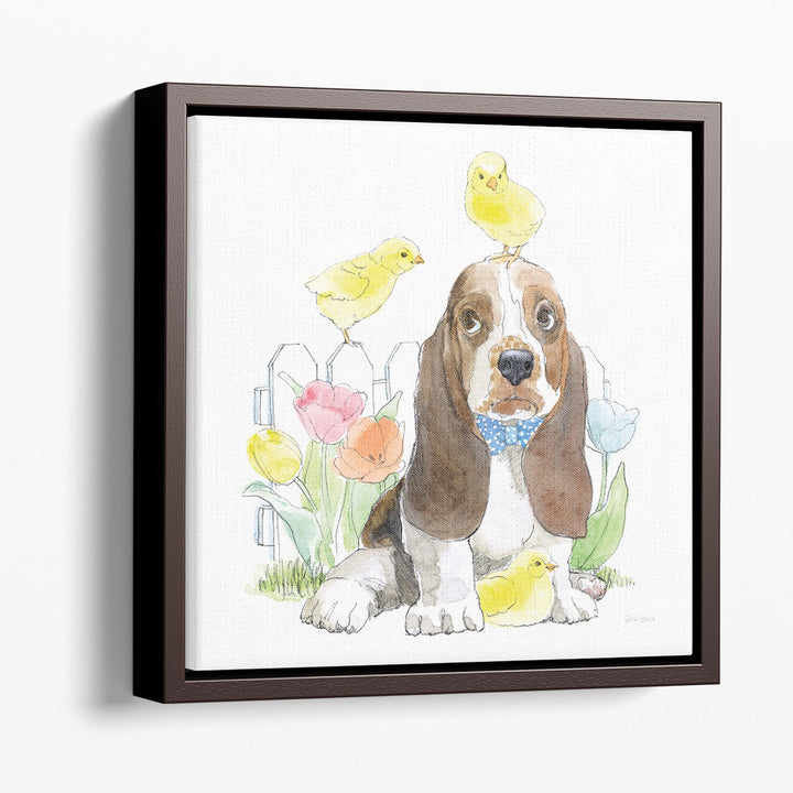 Easter Pups V - Canvas Print Wall Art