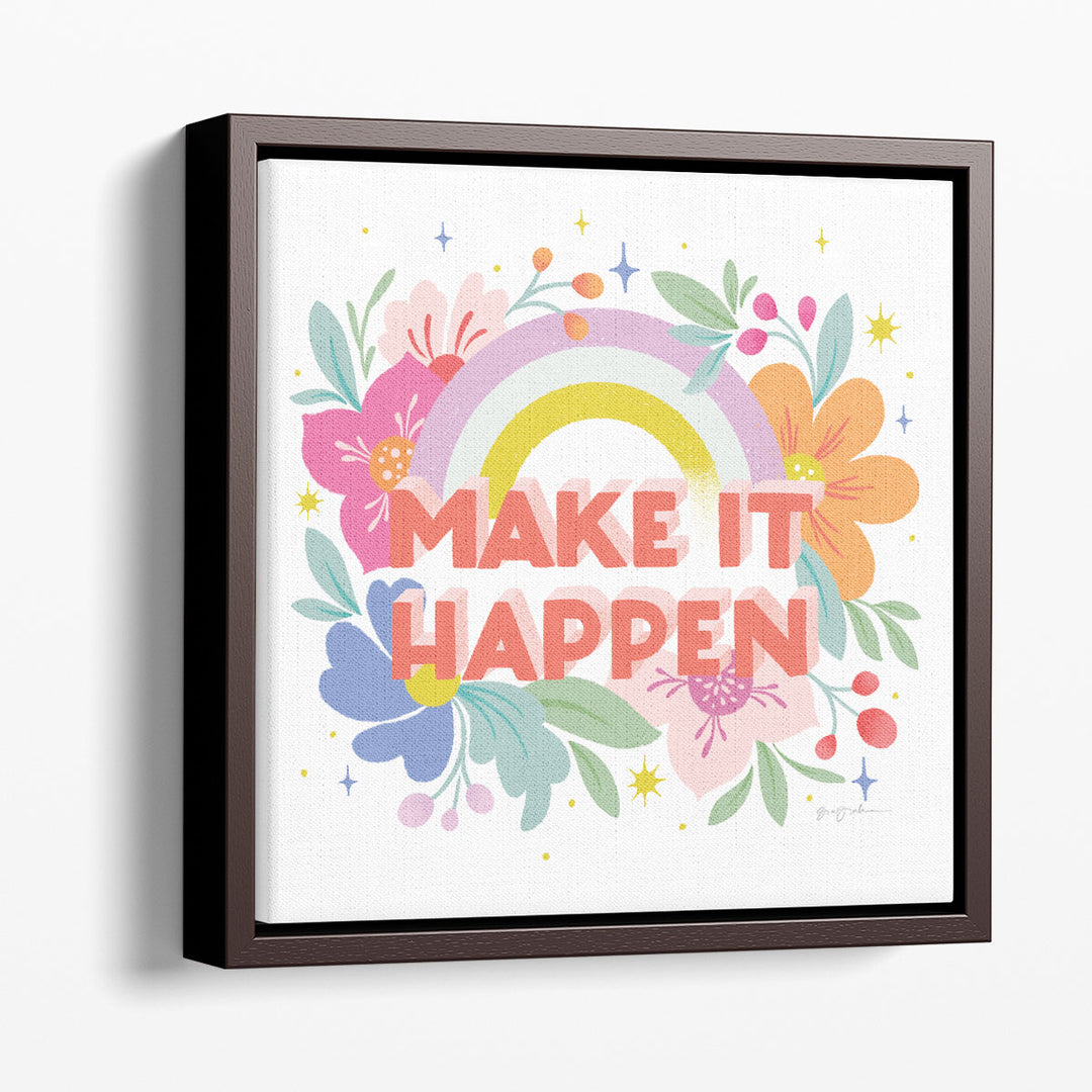 Make It Happen I - Canvas Print Wall Art