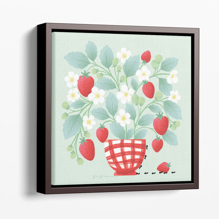 Strawberry Patch - Canvas Print Wall Art