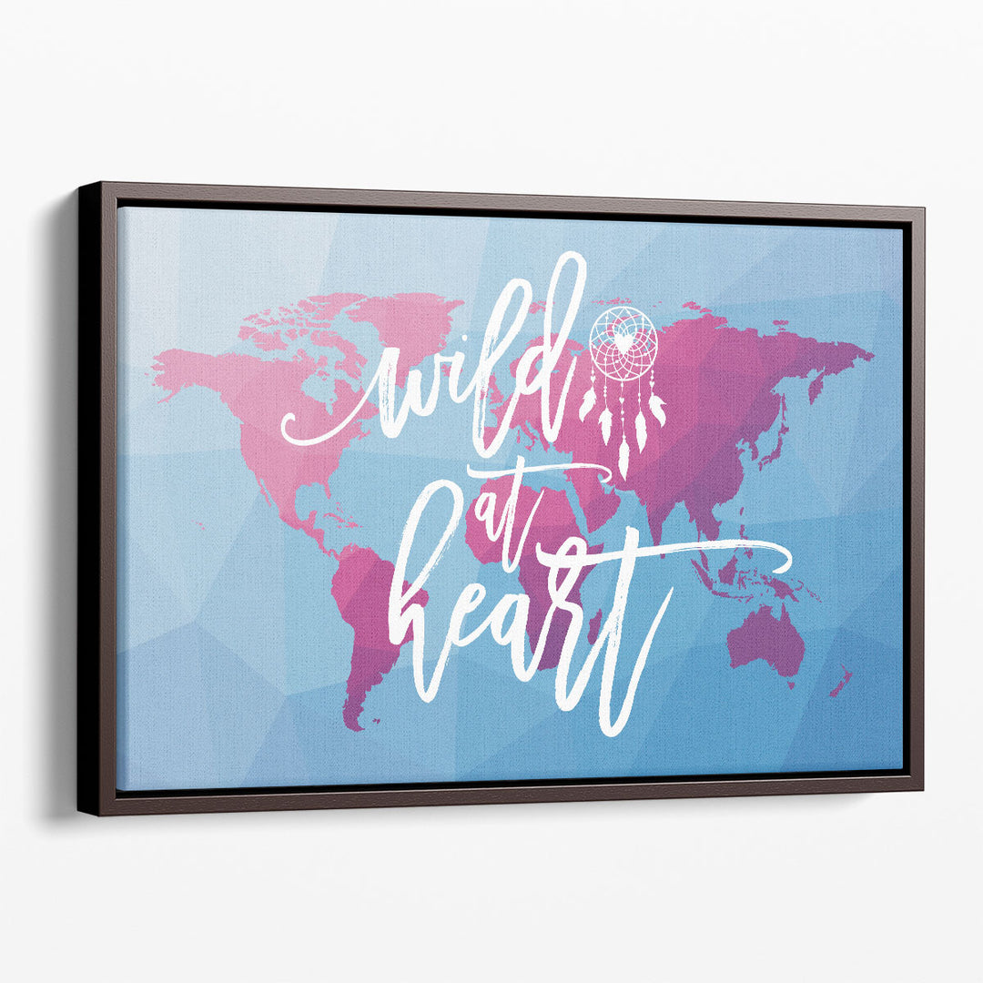 Geo Map Boho I - Canvas Print Wall Art