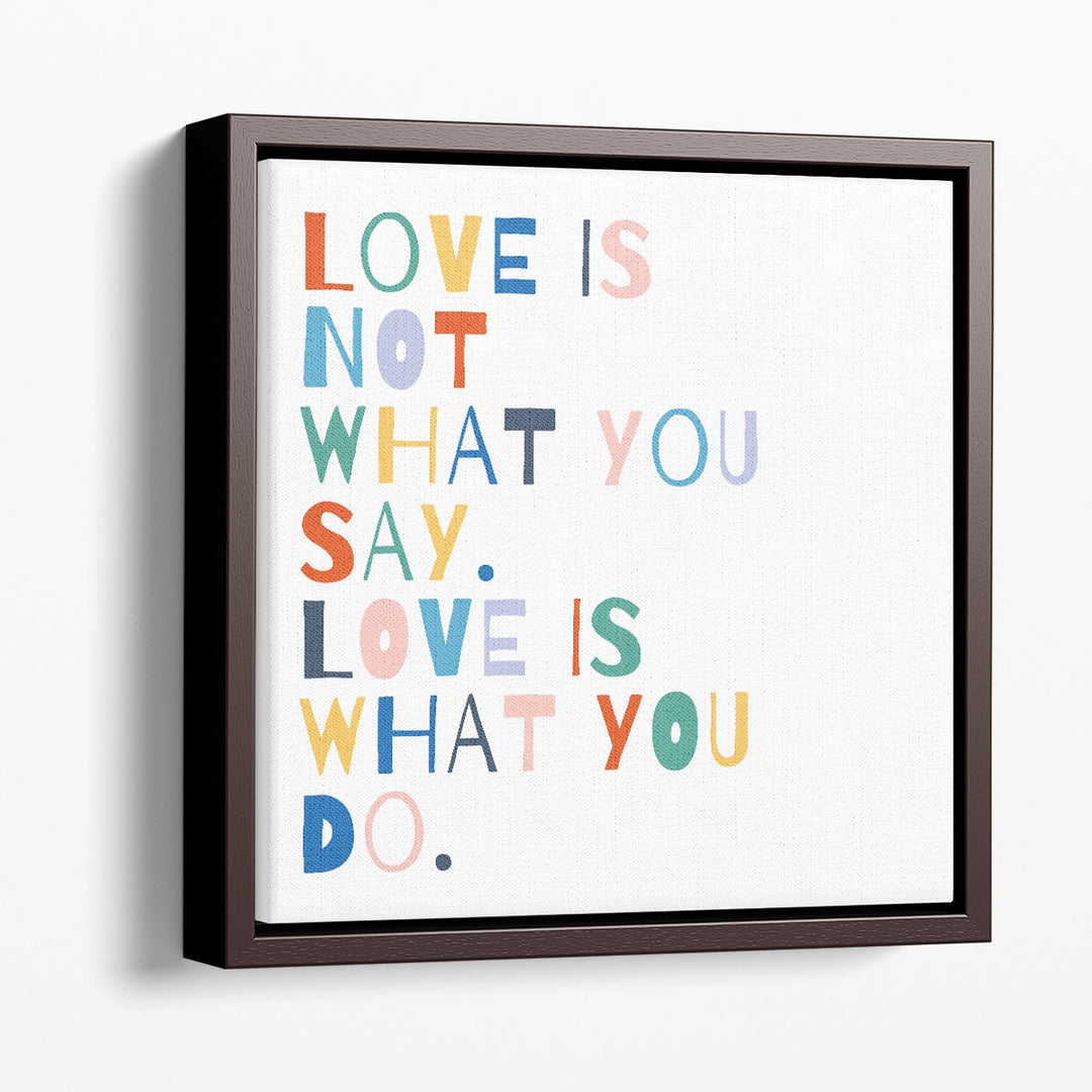 Rainbow Words I - Canvas Print Wall Art