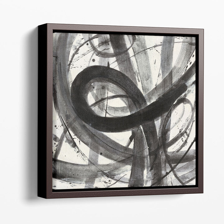 Roller Coaster I Black and White - Canvas Print Wall Art