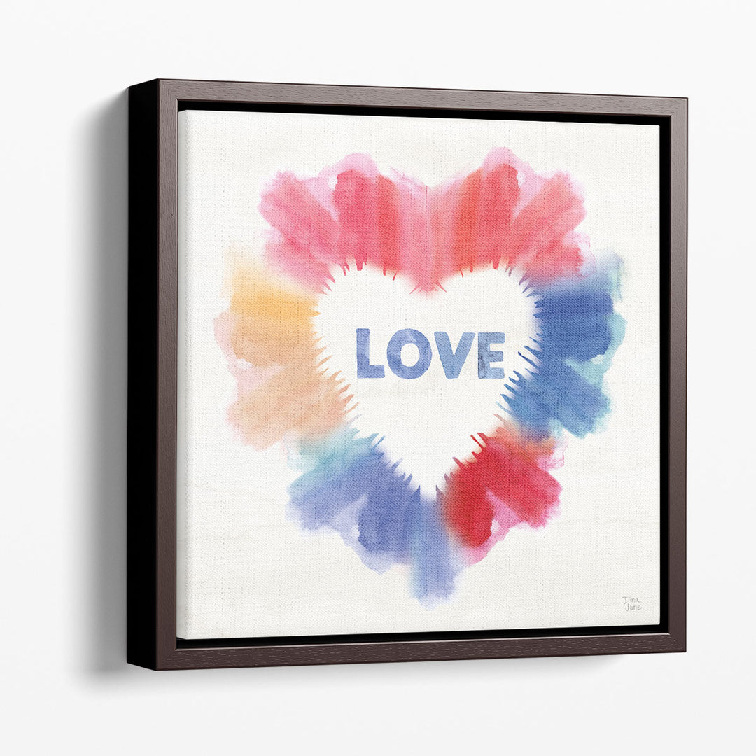 Rainbow Love I - Canvas Print Wall Art