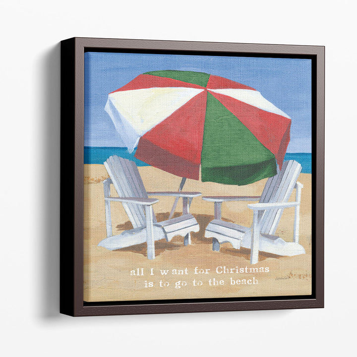 Christmas at the Beach III - Canvas Print Wall Art