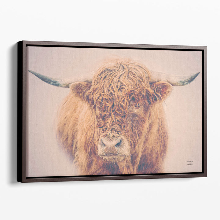 Highland in the Winter Fog - Canvas Print Wall Art