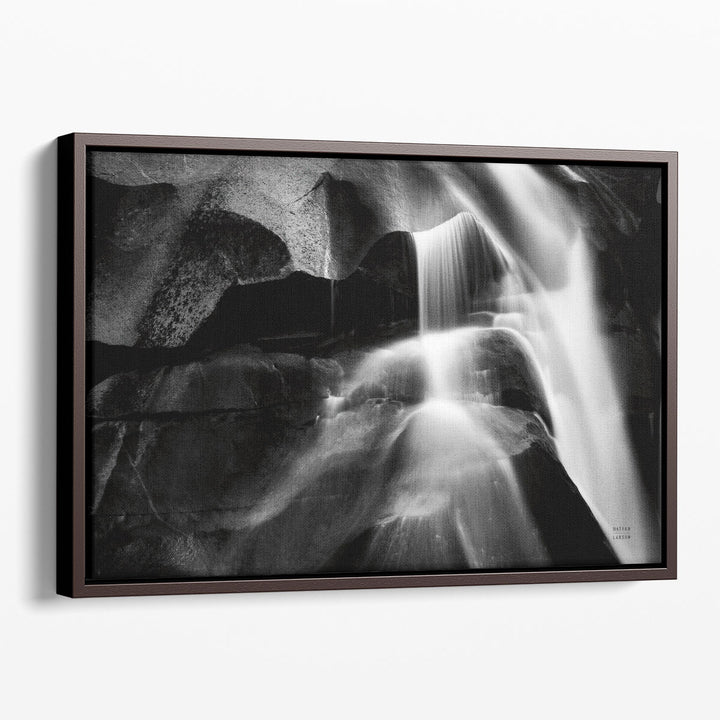 Carving Detail Black and White - Canvas Print Wall Art