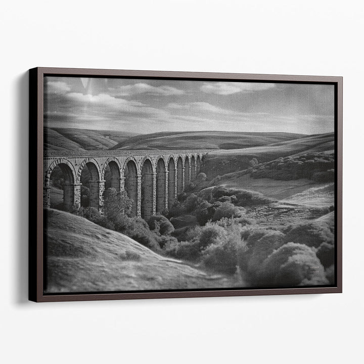 Aqueduct IV Black and White - Canvas Print Wall Art