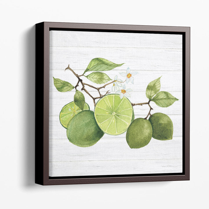 Citrus Garden VII Shiplap - Canvas Print Wall Art