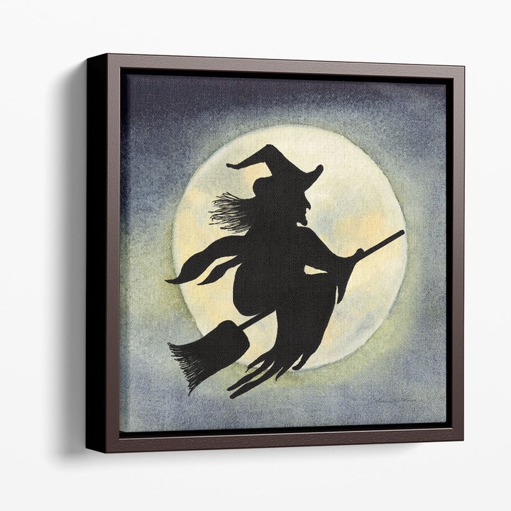 Haunting Halloween Night Witch - Canvas Print Wall Art