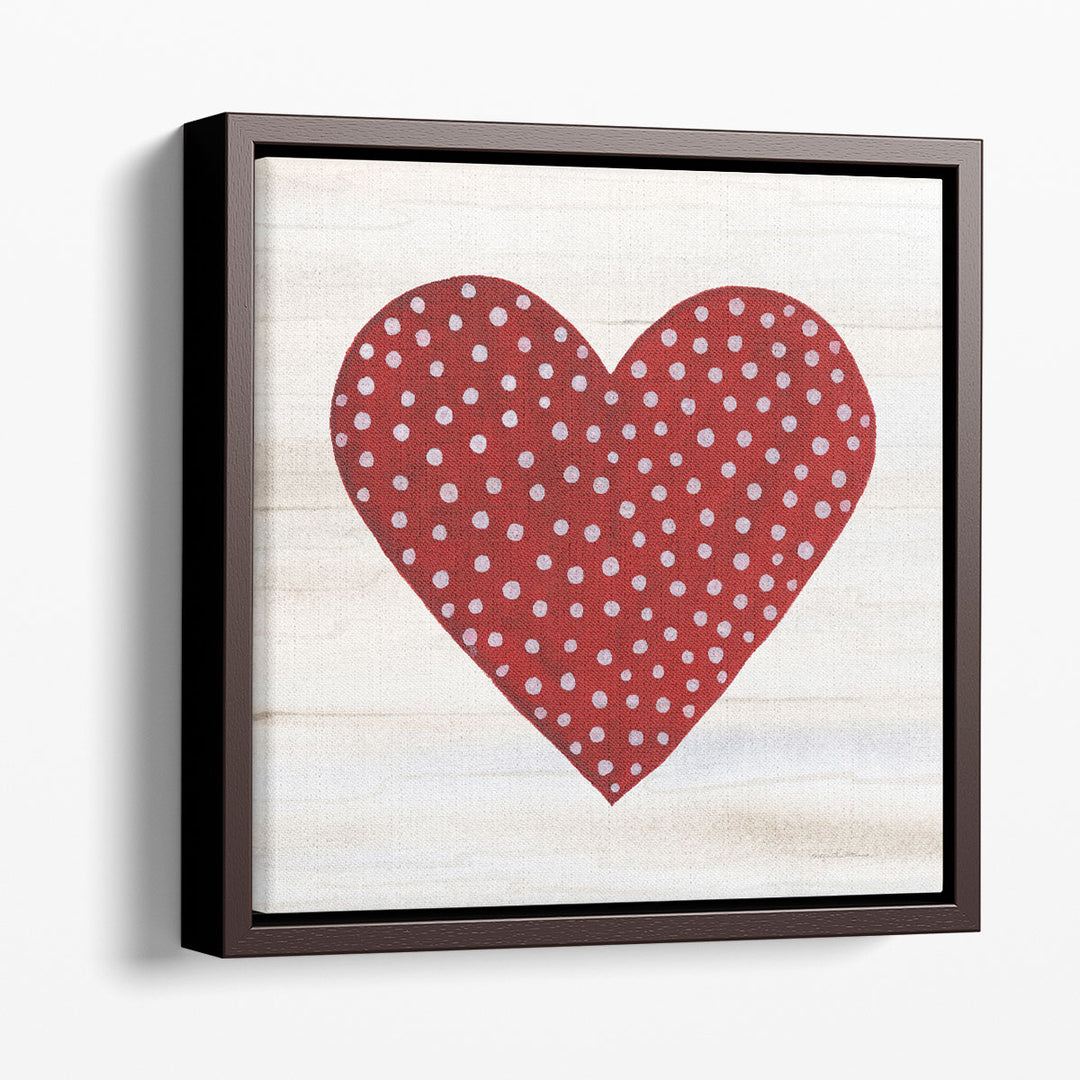 Rustic Valentine Heart I - Canvas Print Wall Art