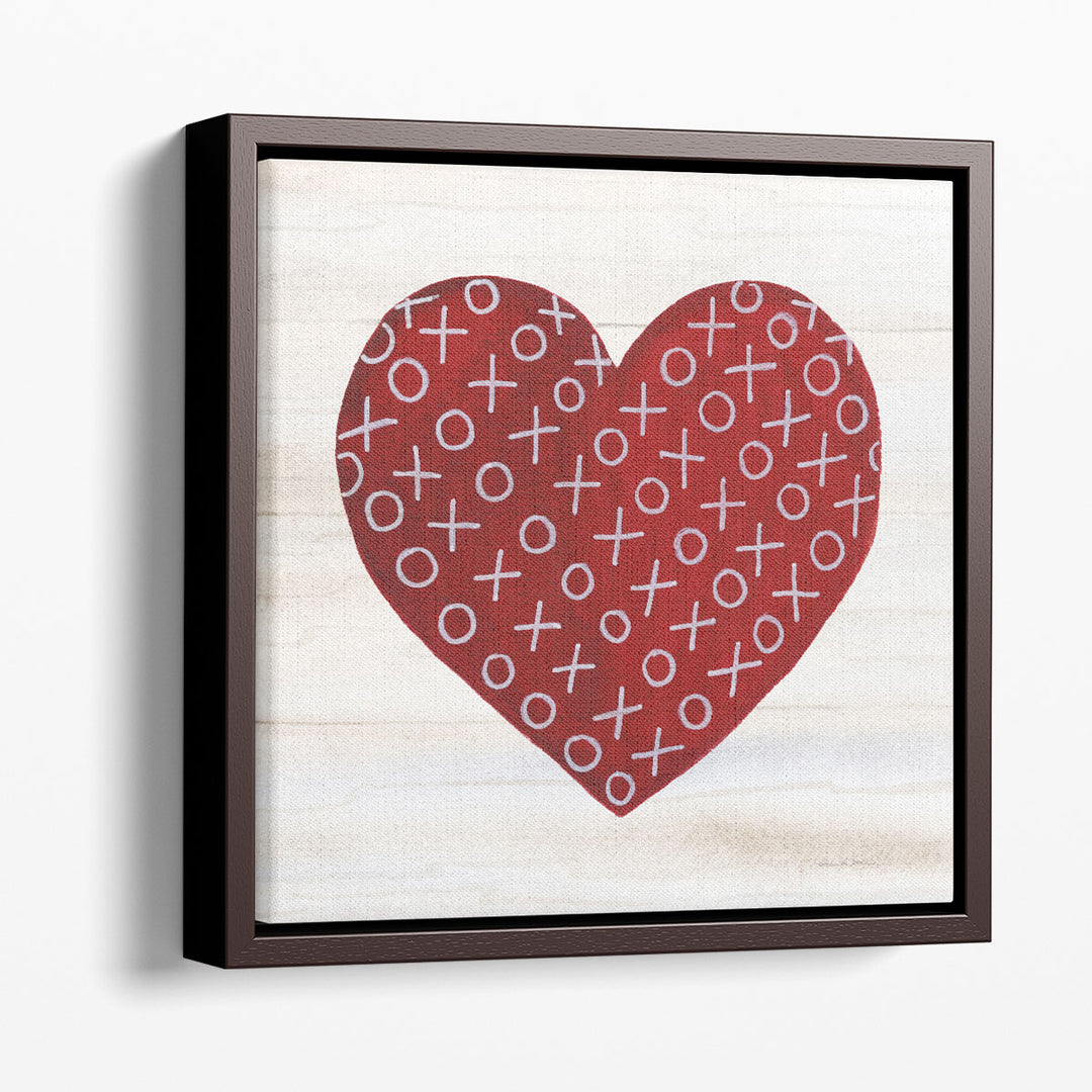 Rustic Valentine Heart IV - Canvas Print Wall Art