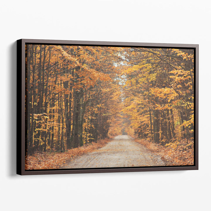 Autumn Country Road - Canvas Print Wall Art