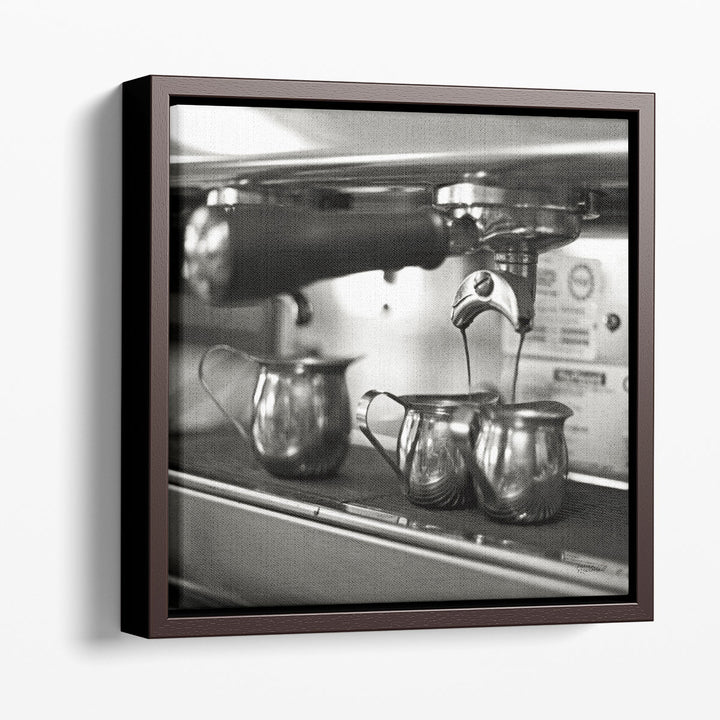 Coffeehouse II Black and White - Canvas Print Wall Art