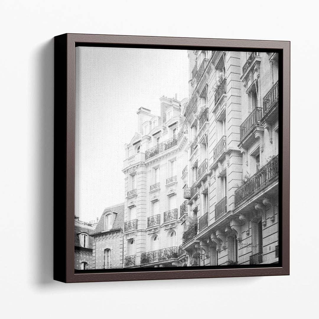 Paris Moments III Black and White - Canvas Print Wall Art