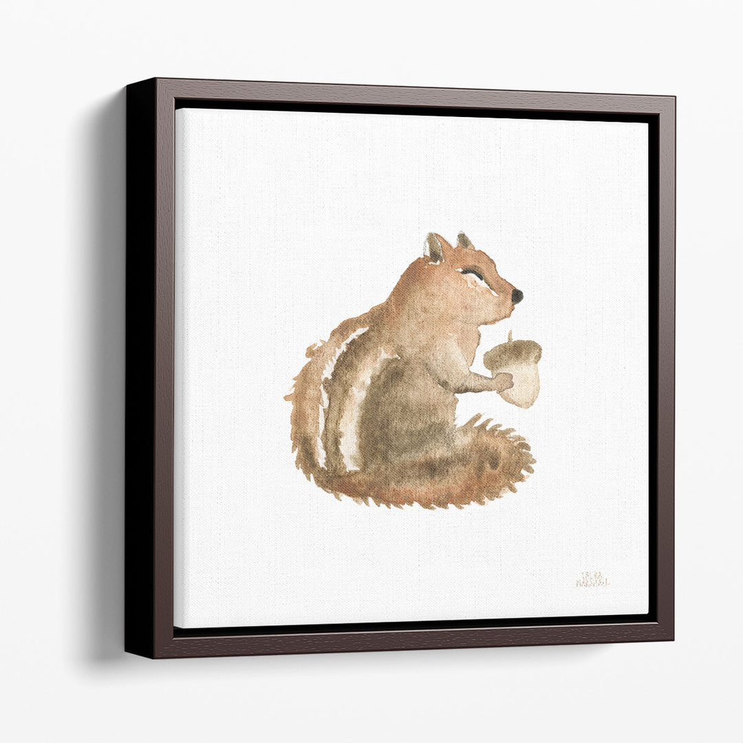 Woodland Whimsy Squirrel - Canvas Print Wall Art