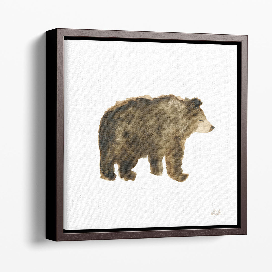 Woodland Whimsy Bear - Canvas Print Wall Art