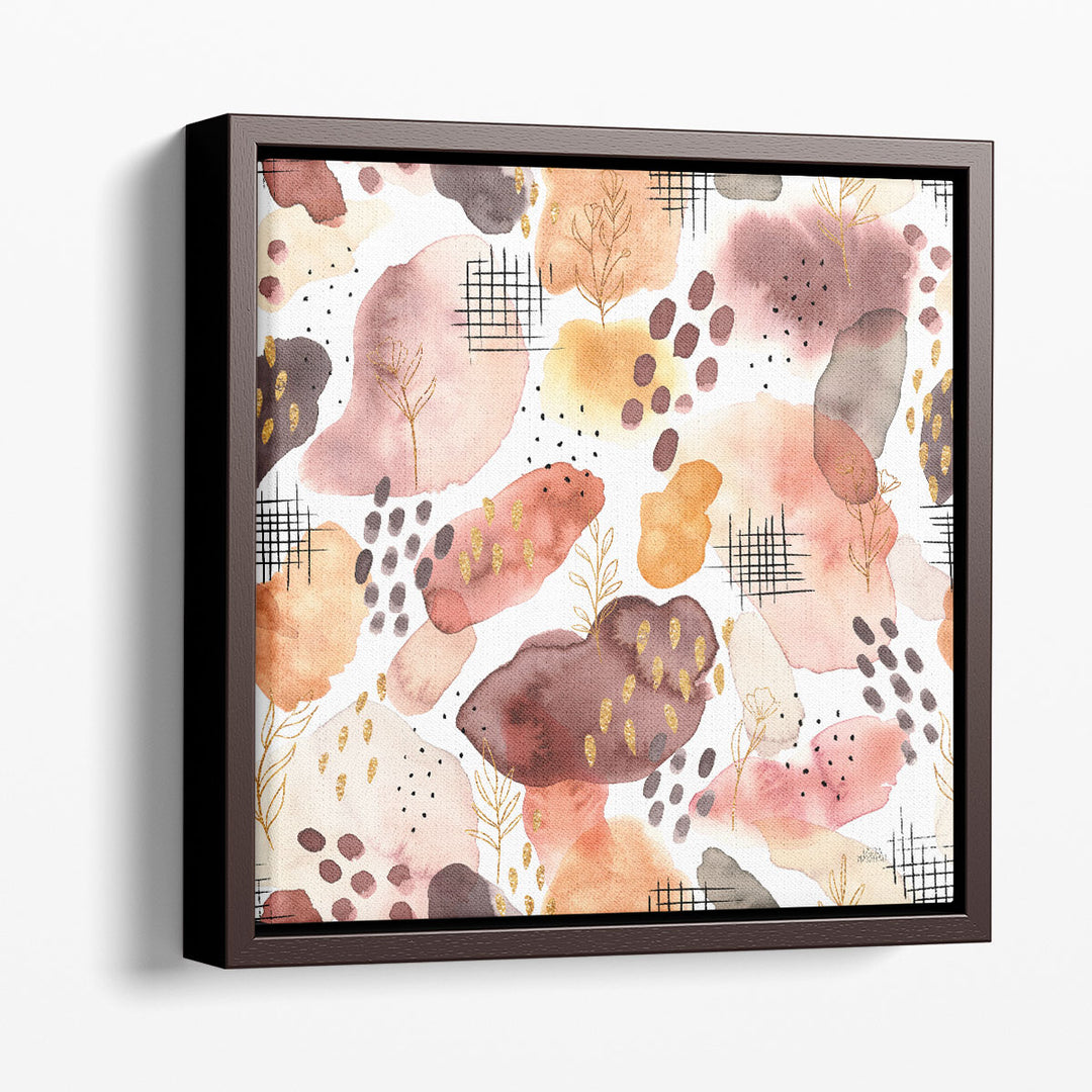 Desert Blooms Pattern I - Canvas Print Wall Art