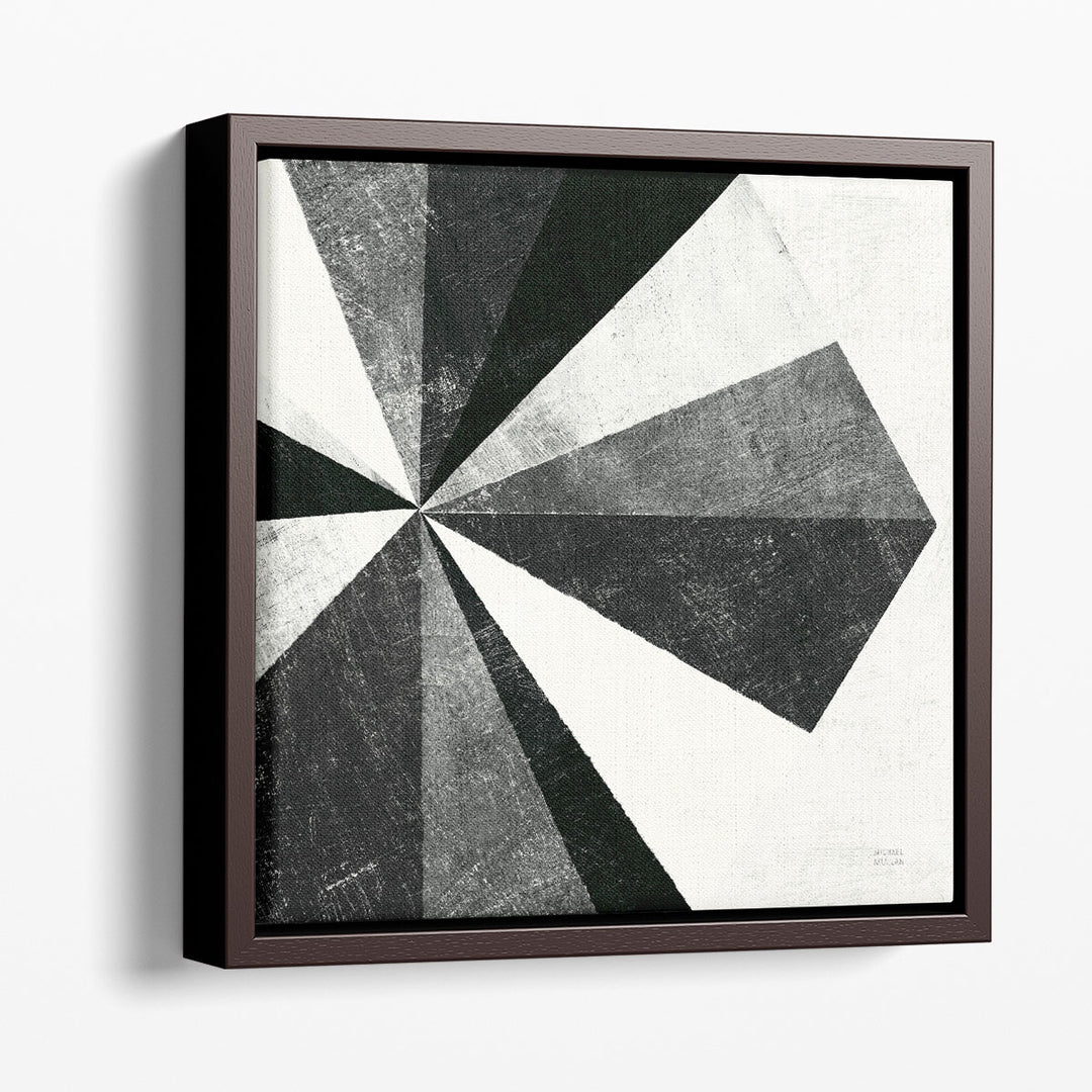 Triangulawesome II Black and White - Canvas Print Wall Art