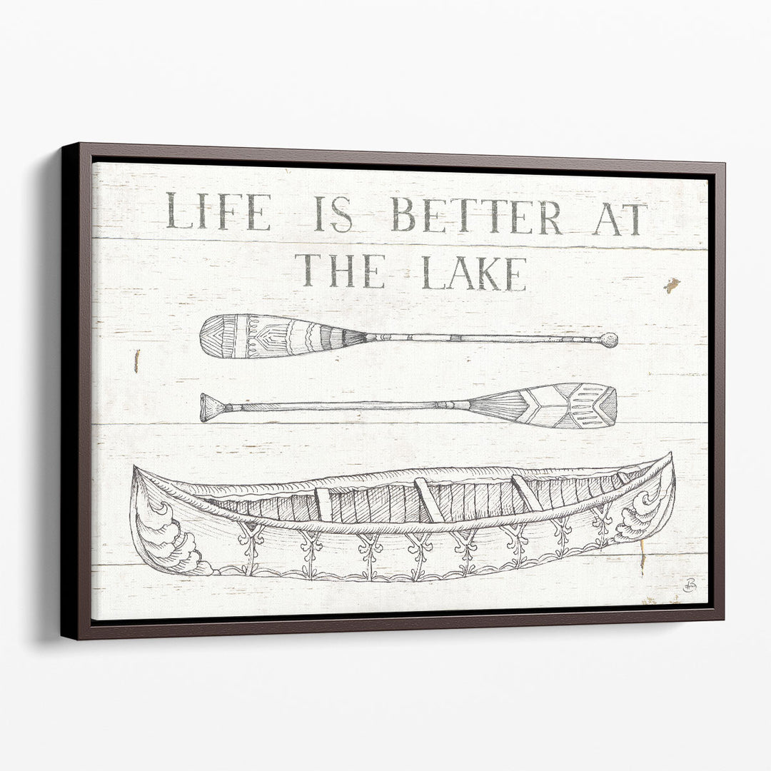 Lake Sketches II - Canvas Print Wall Art