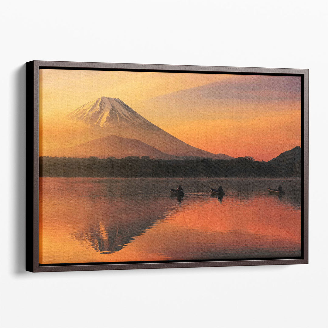 Mt. Fuji or Fujisan at Sunrise, Yamanashi, Japan - Canvas Print Wall Art